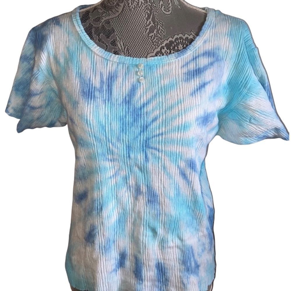 Ocean Swirl Vintage tie dye top